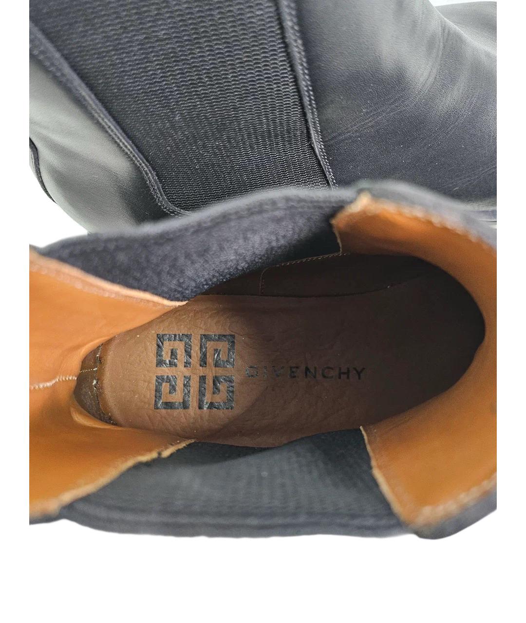 GIVENCHY Черные кожаные высокие ботинки, фото 8