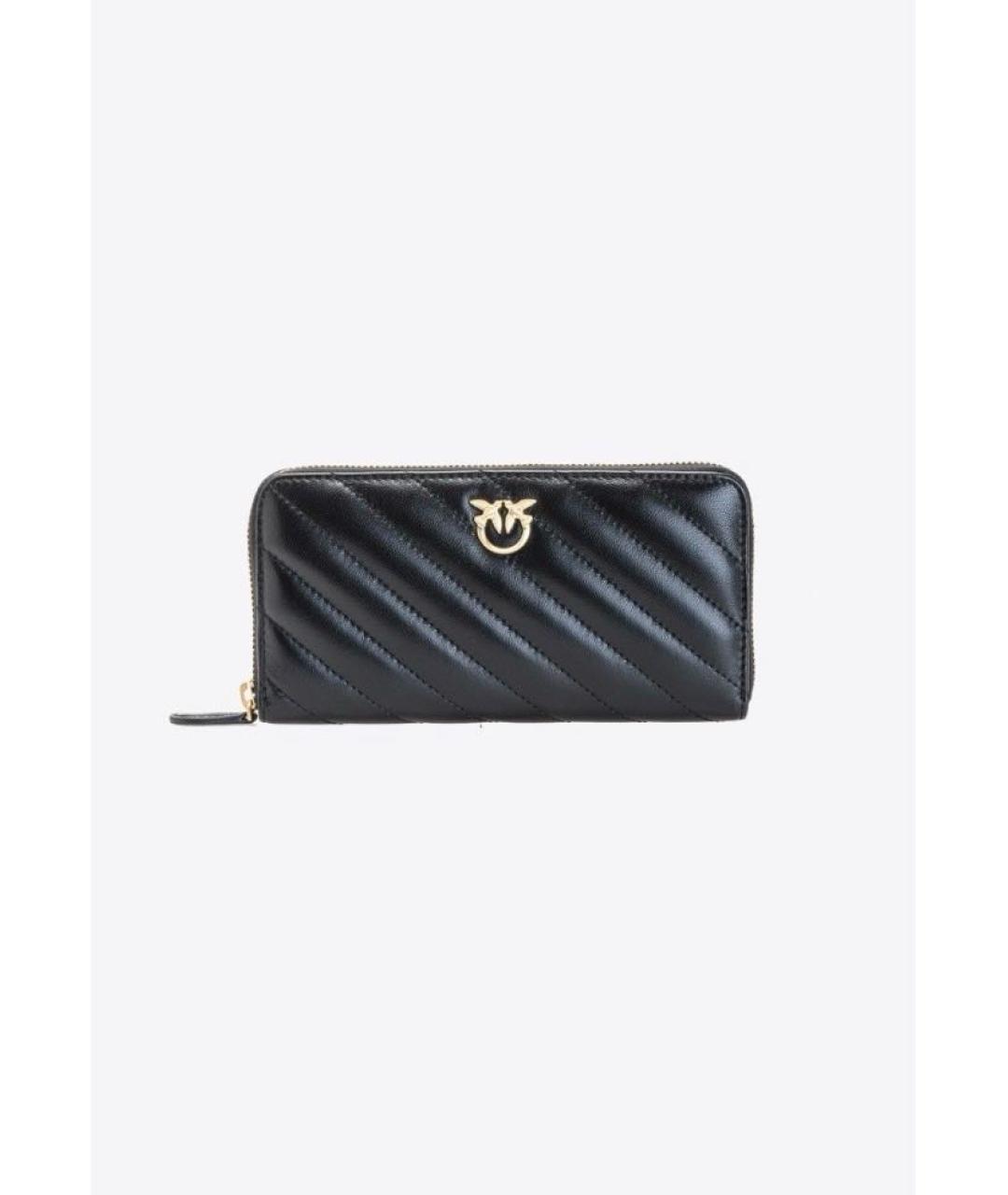 PINKO Черный кожаный кошелек, фото 5