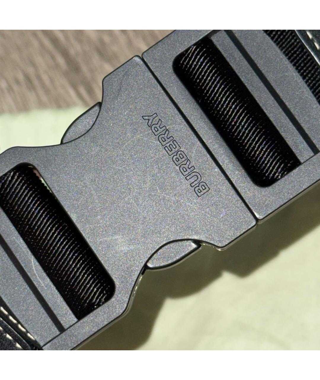 BURBERRY Коричневая кожаная поясная сумка, фото 4