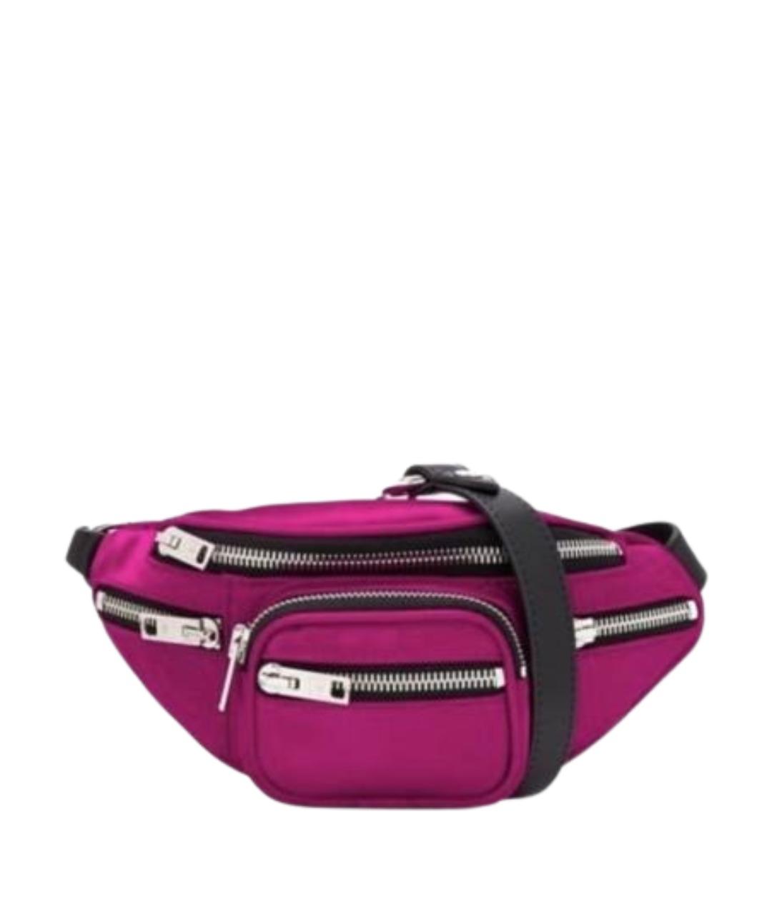 ALEXANDER WANG Розовая кожаная поясная сумка, фото 1