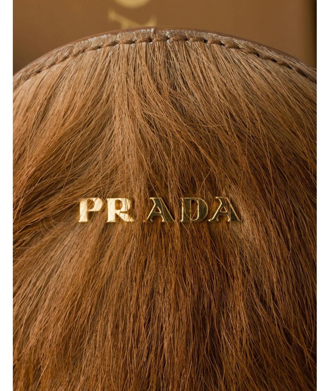 PRADA Коричневые кожаные мюли, фото 4