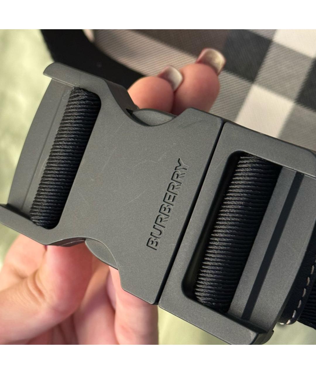 BURBERRY Коричневая кожаная поясная сумка, фото 5