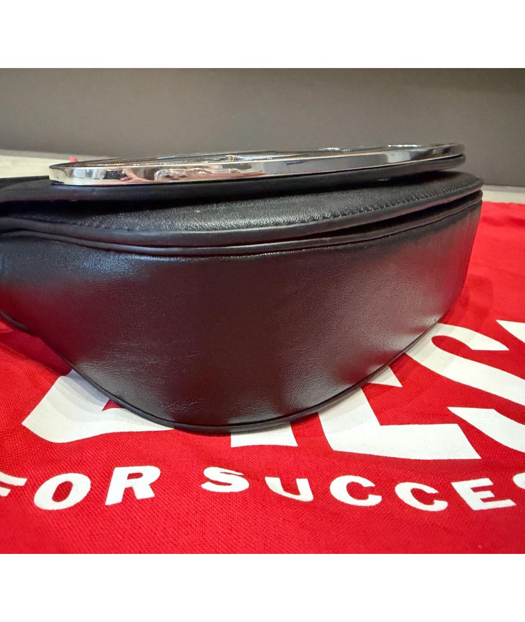 DIESEL Черная кожаная сумка через плечо, фото 8