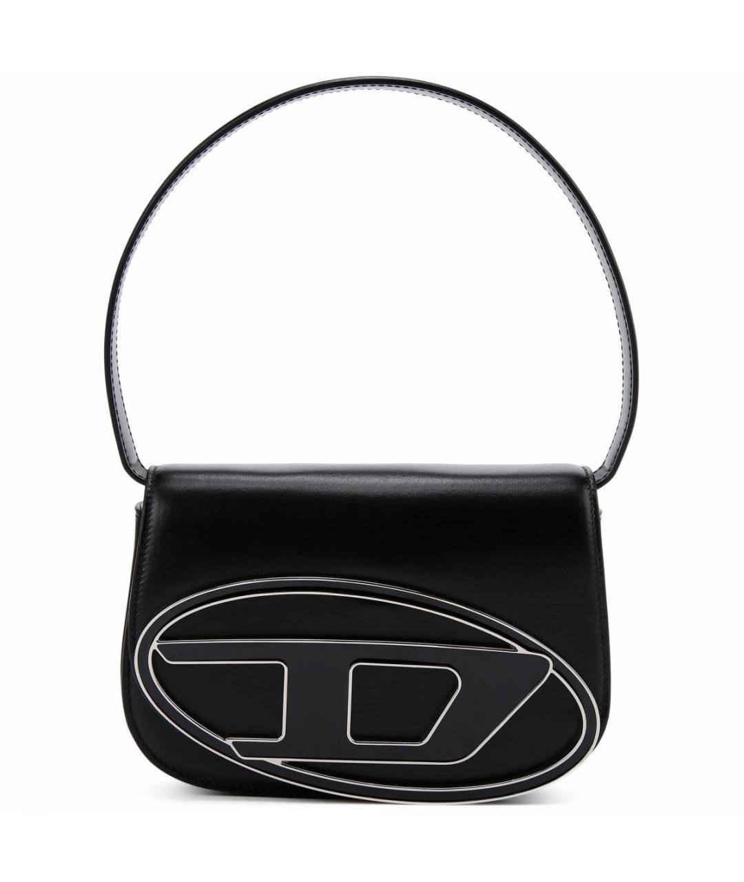 DIESEL Черная кожаная сумка через плечо, фото 9