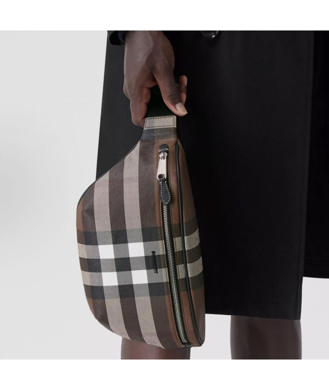 BURBERRY Коричневая поясная сумка, фото 2