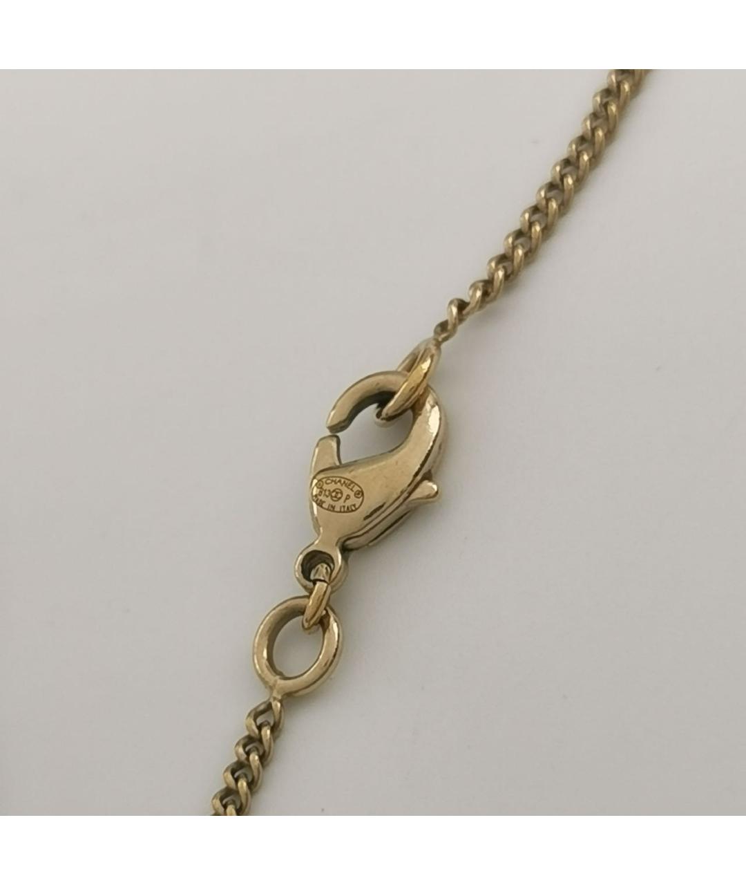 CHANEL Золотое металлическое колье, фото 7