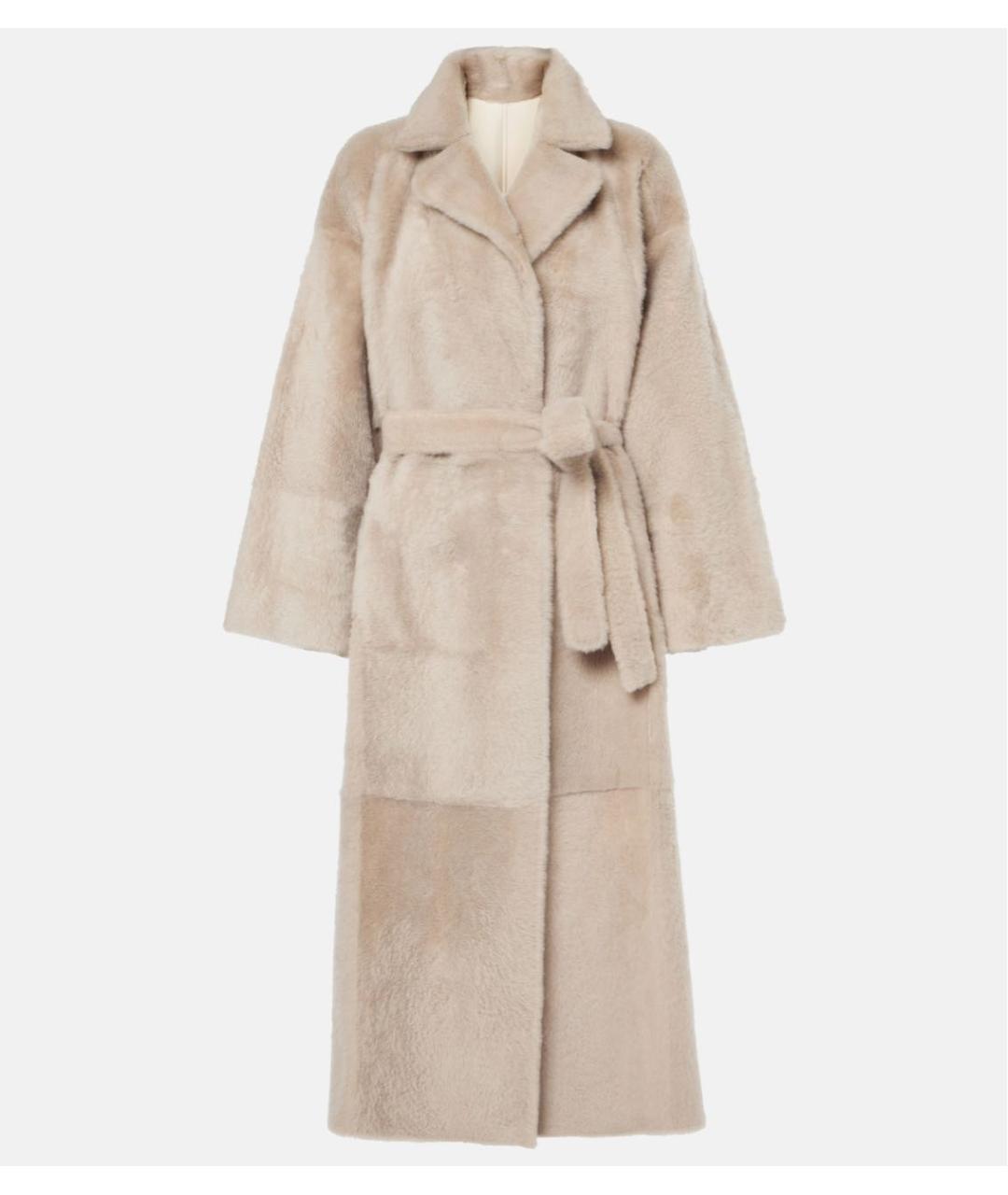 BRUNELLO CUCINELLI Бежевая меховая дубленка, фото 9