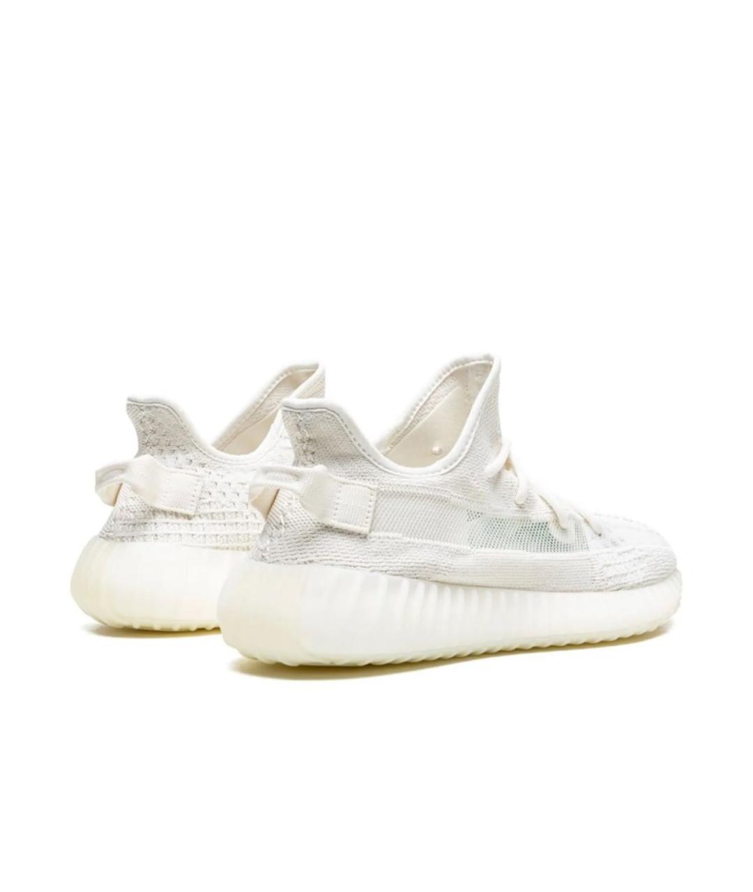 ADIDAS YEEZY Белые текстильные низкие кроссовки / кеды, фото 3