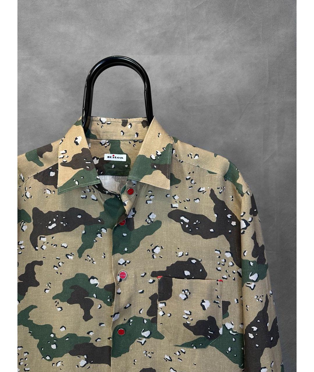 KITON Мульти льняная кэжуал рубашка, фото 6