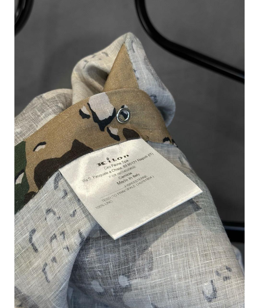 KITON Мульти льняная кэжуал рубашка, фото 7