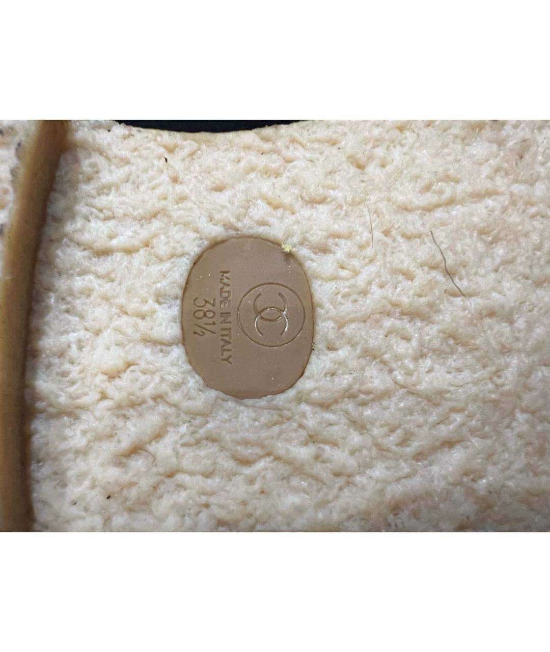 CHANEL Серые замшевые ботинки, фото 6