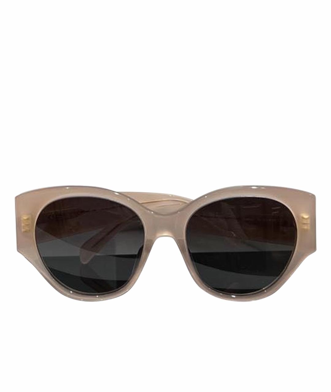 CELINE Бежевые пластиковые солнцезащитные очки, фото 1