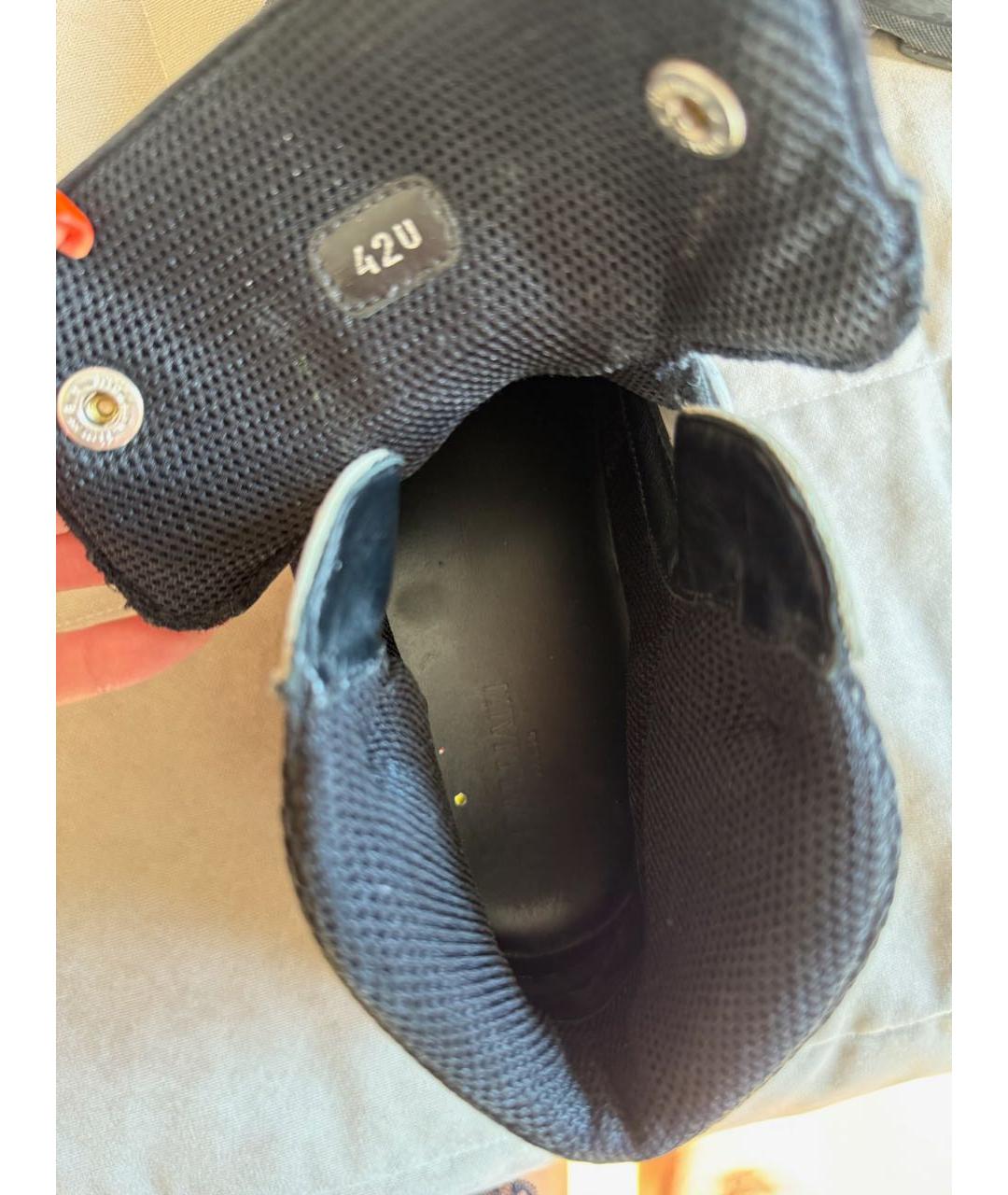 BALMAIN Черные замшевые высокие кроссовки / кеды, фото 3