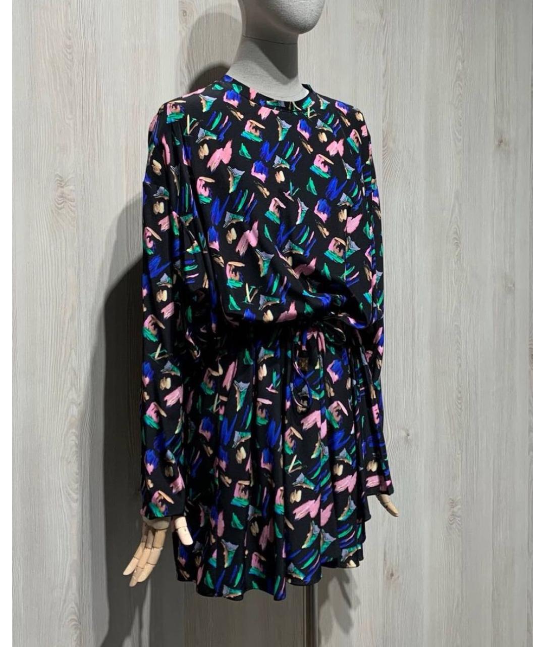 LOUIS VUITTON Мульти полиэстеровое повседневное платье, фото 2