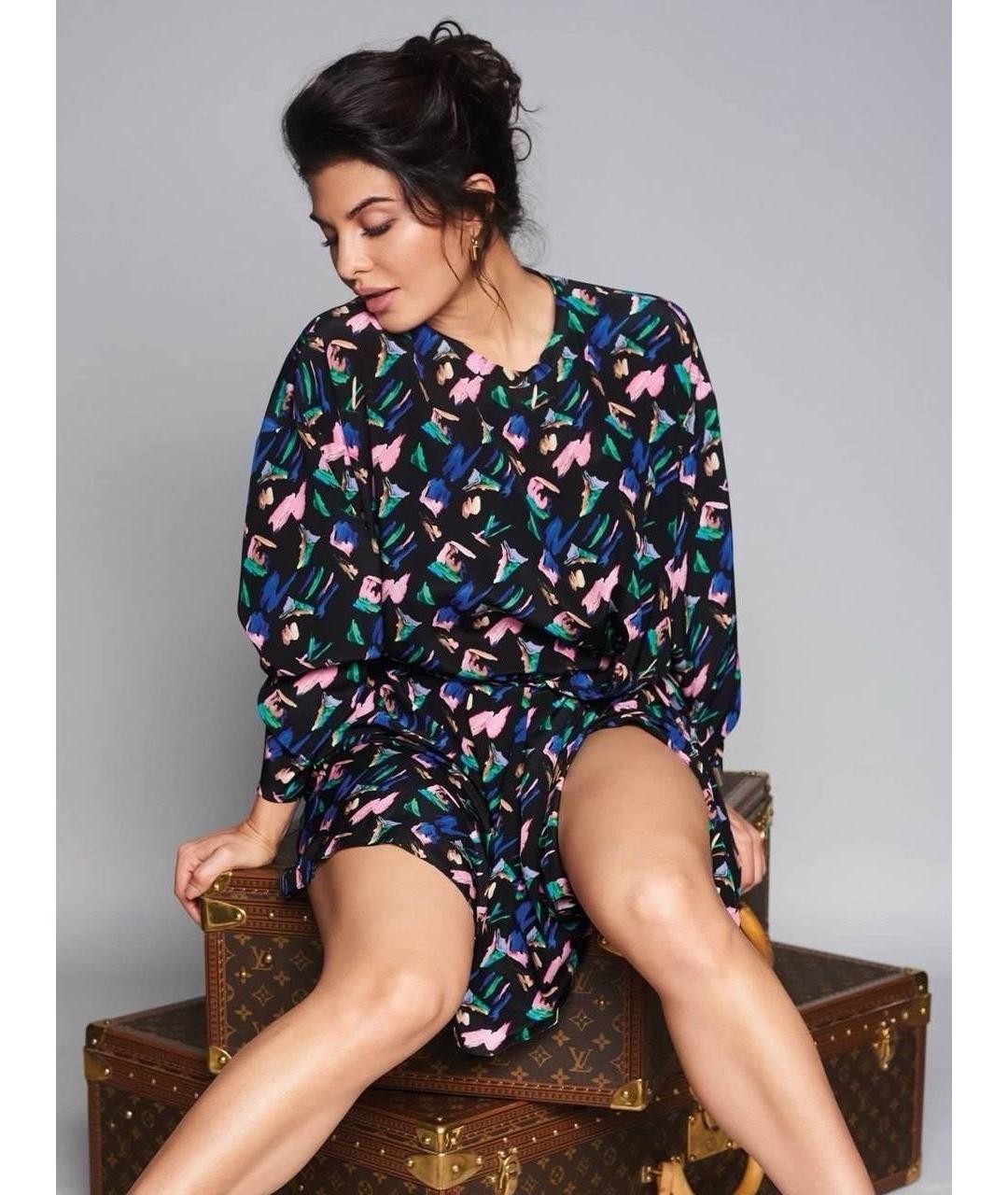 LOUIS VUITTON Мульти полиэстеровое повседневное платье, фото 4