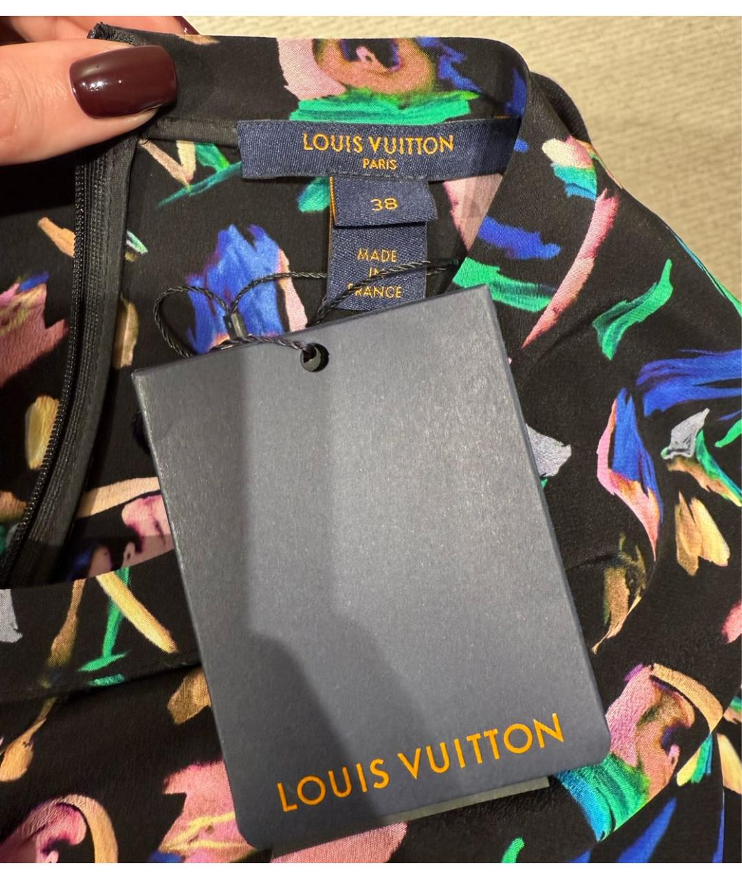LOUIS VUITTON Мульти полиэстеровое повседневное платье, фото 6