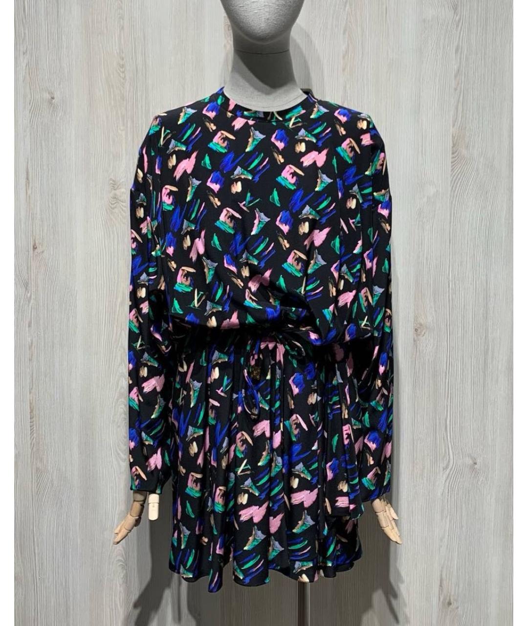 LOUIS VUITTON Мульти полиэстеровое повседневное платье, фото 9