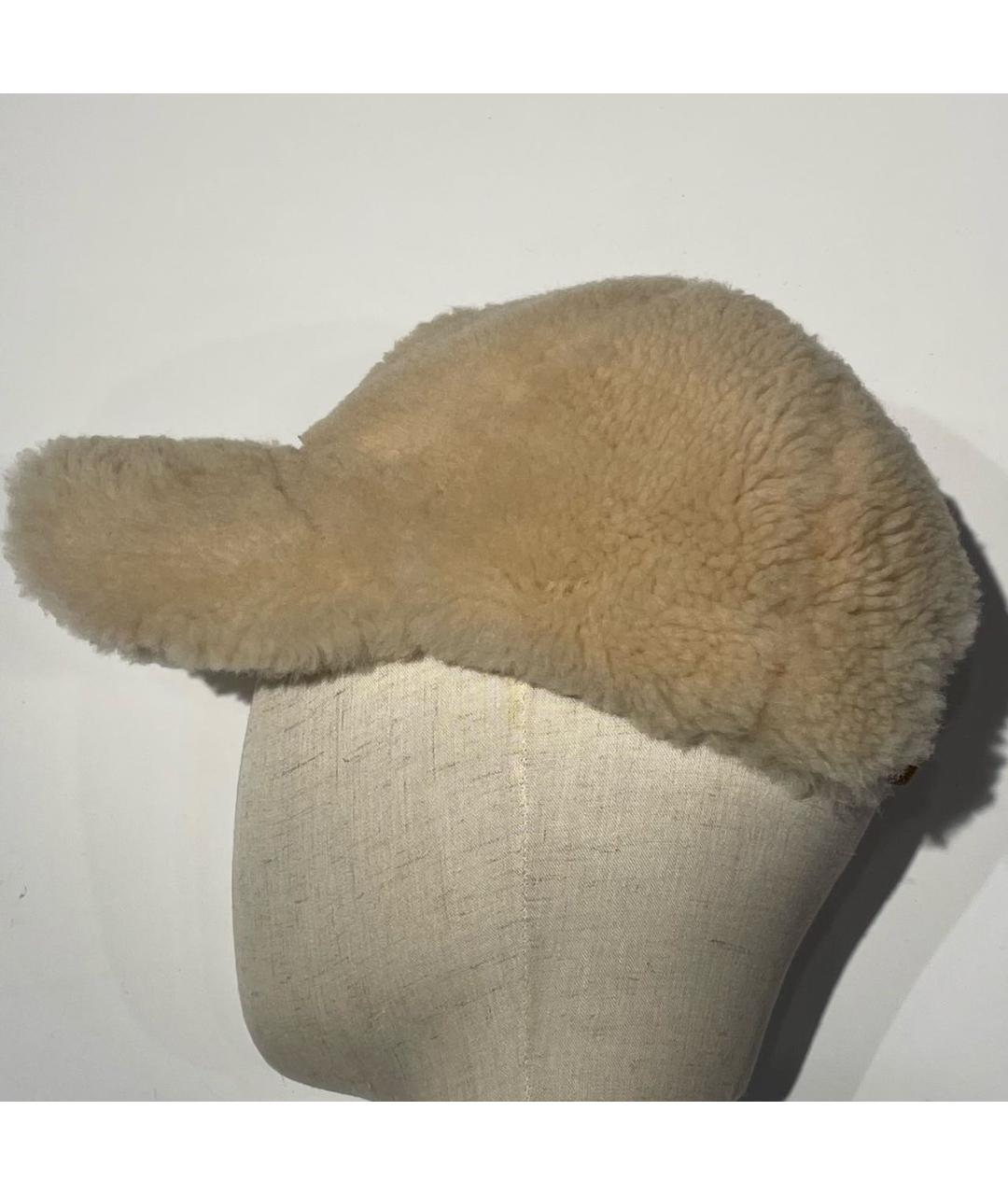 ERMANNO SCERVINO Бежевая кепка, фото 8