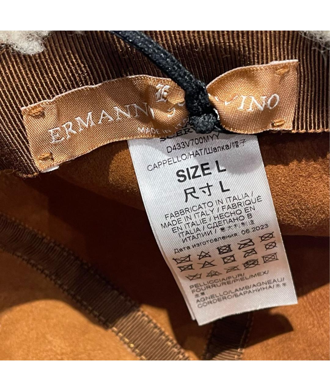 ERMANNO SCERVINO Бежевая кепка, фото 4