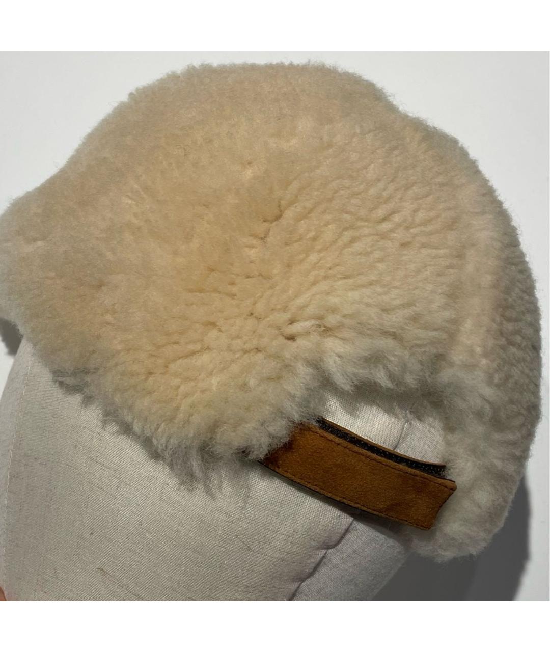 ERMANNO SCERVINO Бежевая кепка, фото 5