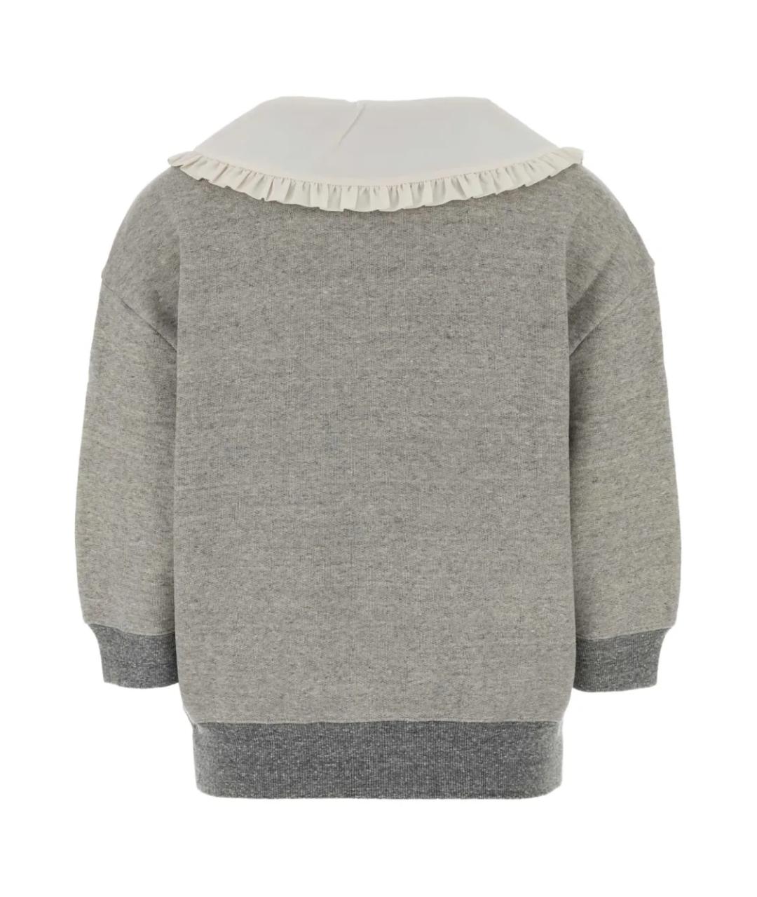 CHLOE Серый шерстяной джемпер / свитер, фото 2