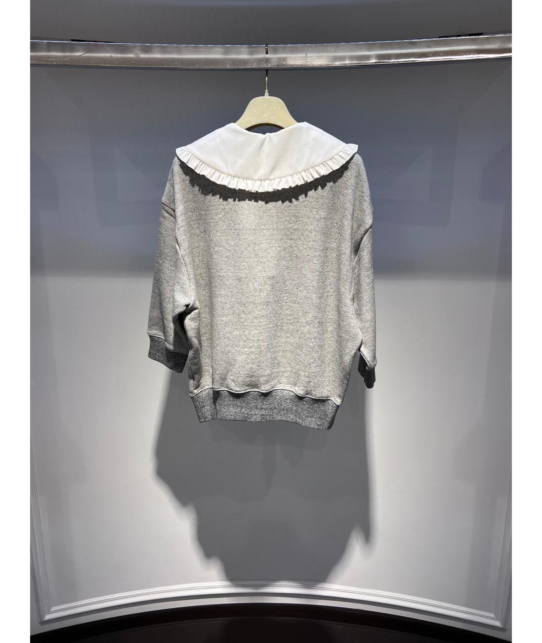 CHLOE Серый шерстяной джемпер / свитер, фото 4