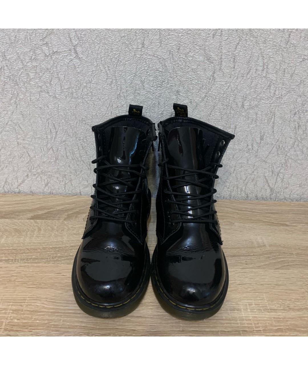 DR. MARTENS Черные ботинки из лакированной кожи, фото 2