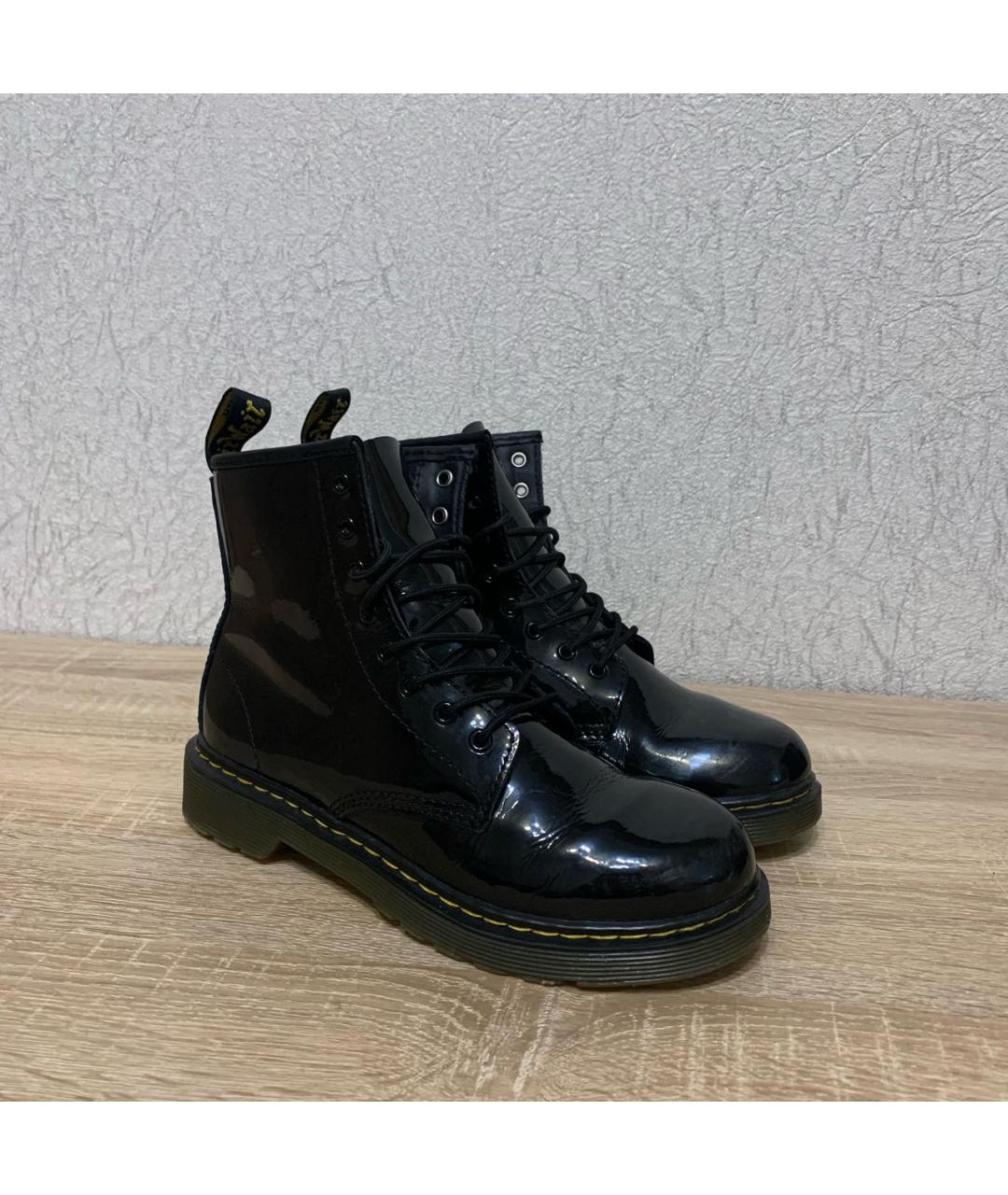 DR. MARTENS Черные ботинки из лакированной кожи, фото 9