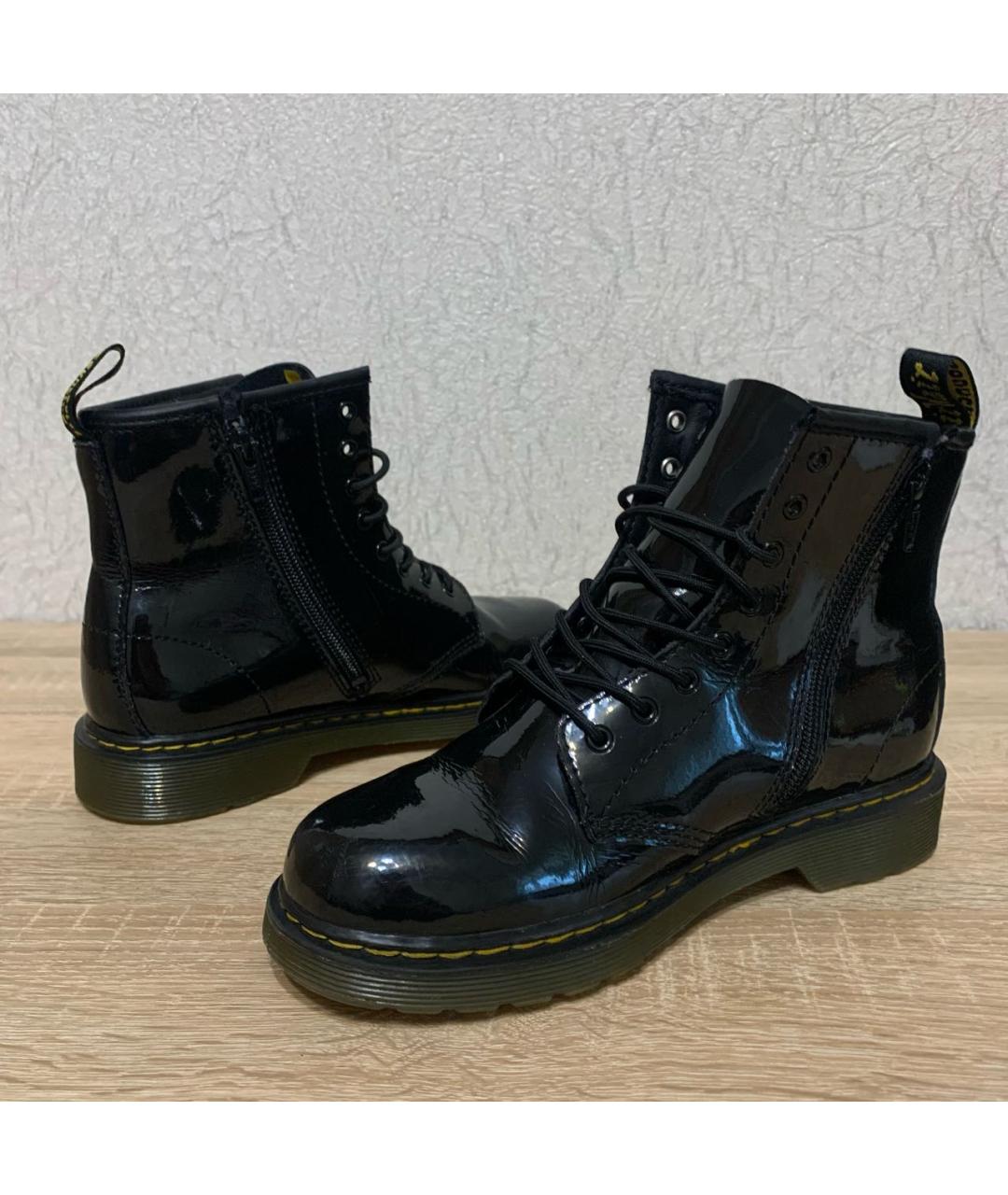 DR. MARTENS Черные ботинки из лакированной кожи, фото 7