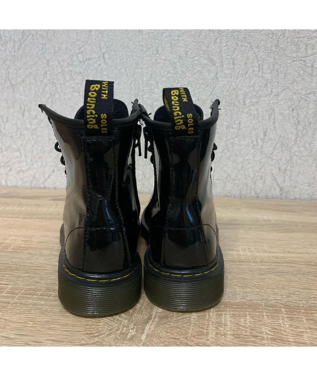 DR. MARTENS Черные ботинки из лакированной кожи, фото 4