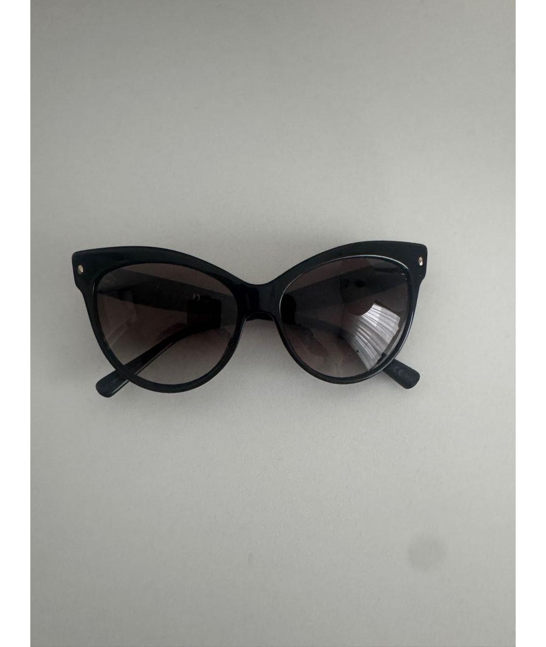 CHRISTIAN DIOR Черные пластиковые солнцезащитные очки, фото 3