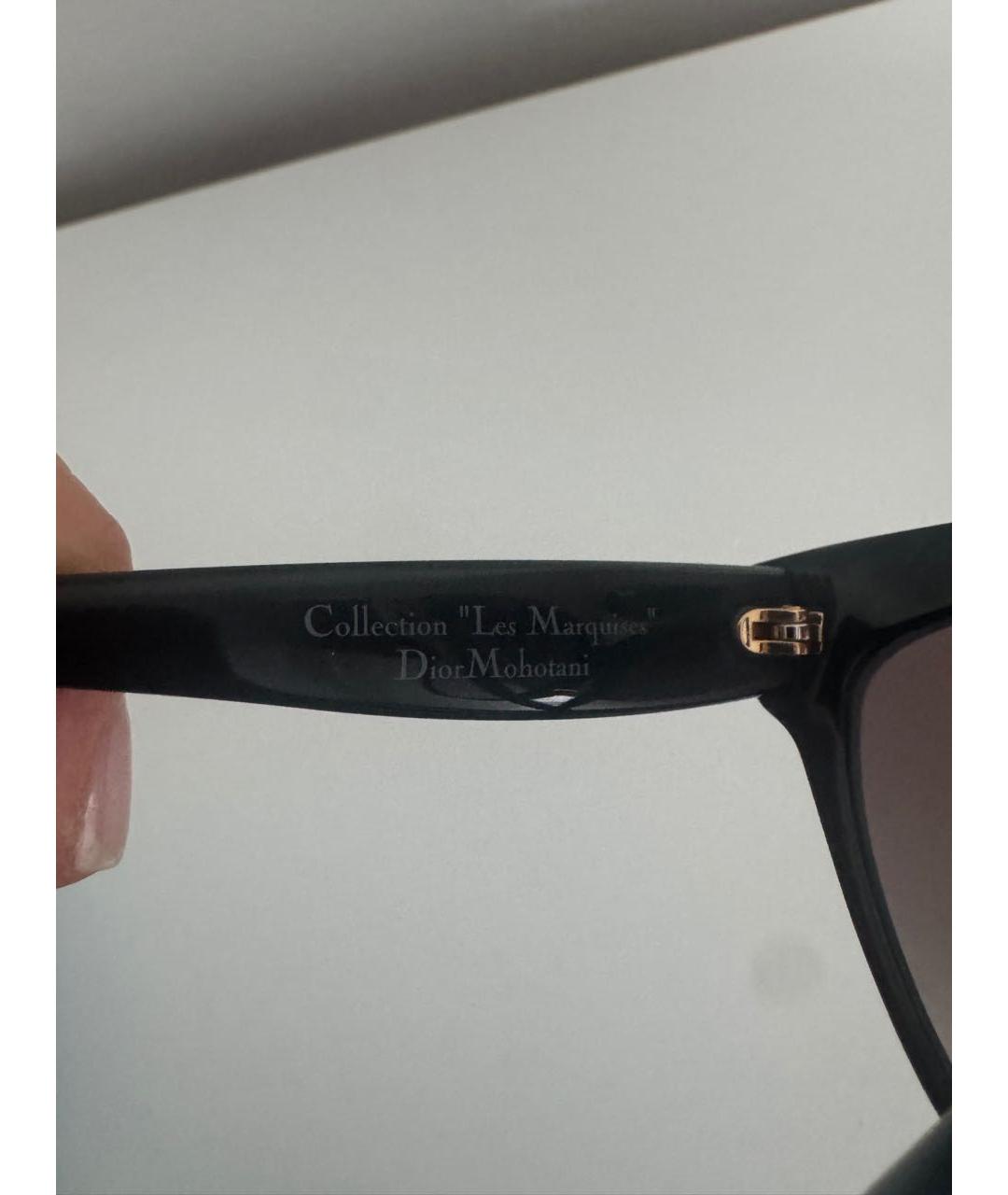 CHRISTIAN DIOR Черные пластиковые солнцезащитные очки, фото 5