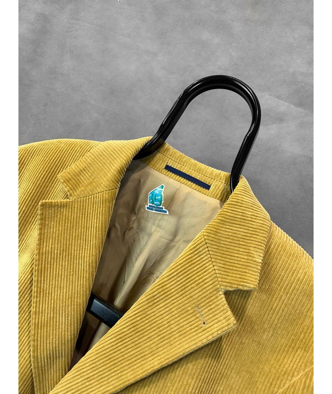 BURBERRY Бежевый хлопковый пиджак, фото 4