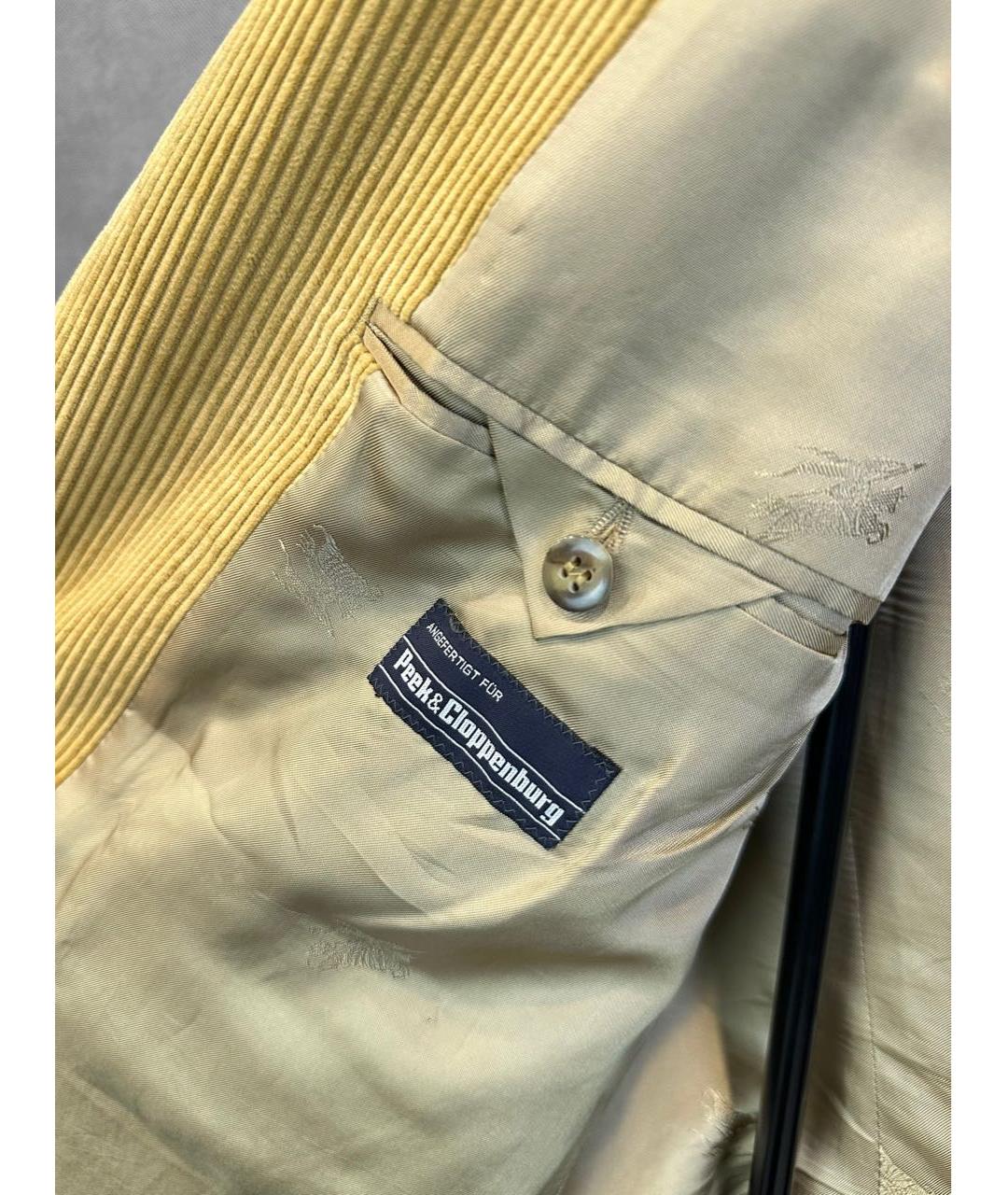 BURBERRY Бежевый хлопковый пиджак, фото 7