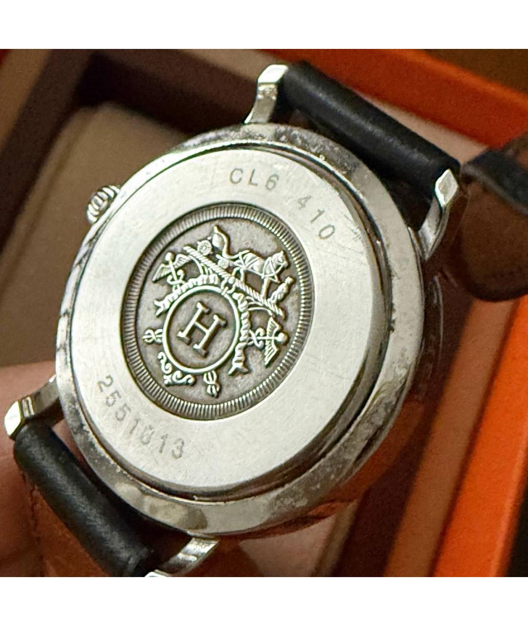 HERMES Черные часы, фото 2