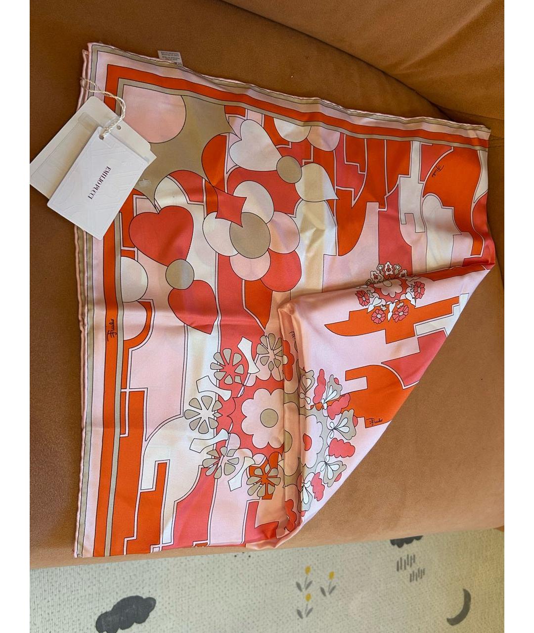 EMILIO PUCCI Мульти шелковый платок, фото 2