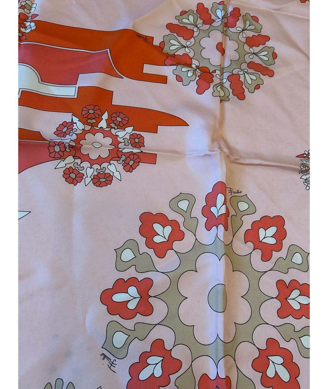 EMILIO PUCCI Мульти шелковый платок, фото 4