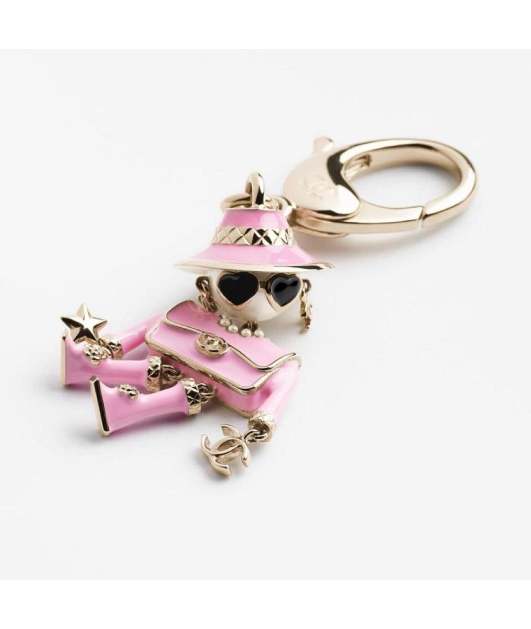 CHANEL Розовый брелок, фото 2