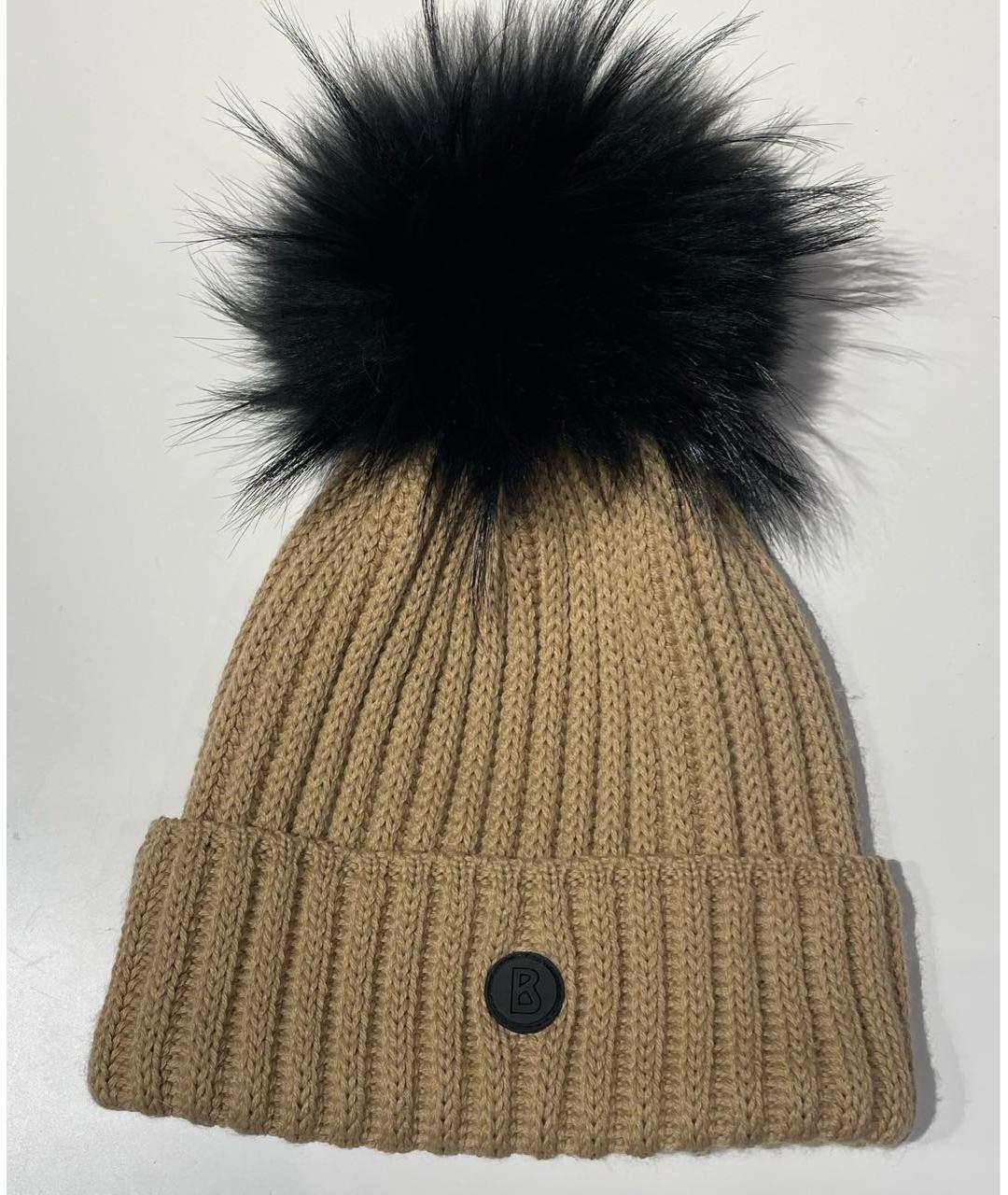 BOGNER Бежевая шерстяная шапка, фото 9