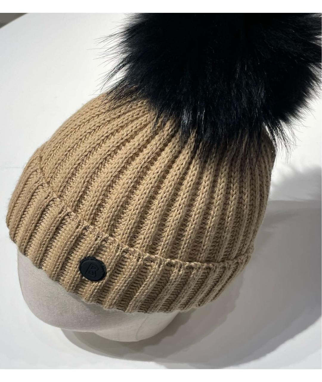 BOGNER Бежевая шерстяная шапка, фото 8