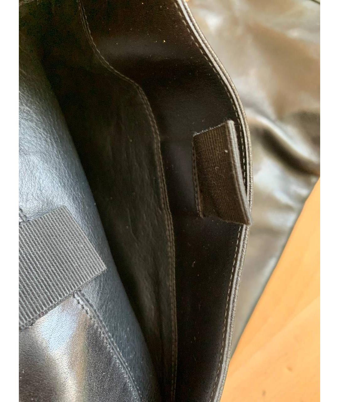 MAX MARA Черные кожаные сапоги, фото 2