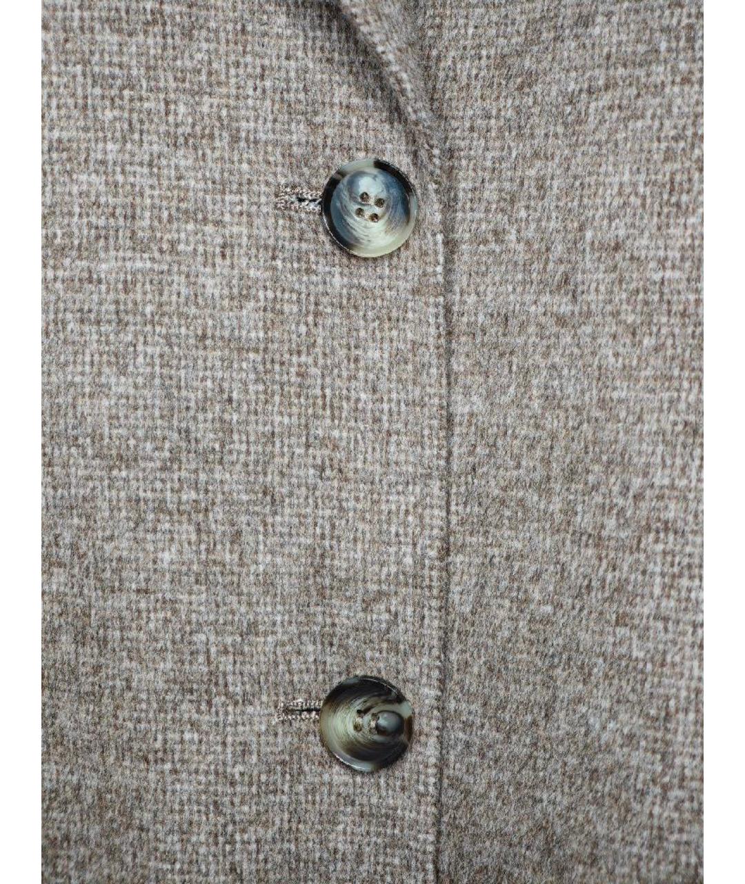 12 STOREEZ Коричневое шерстяное пальто, фото 4