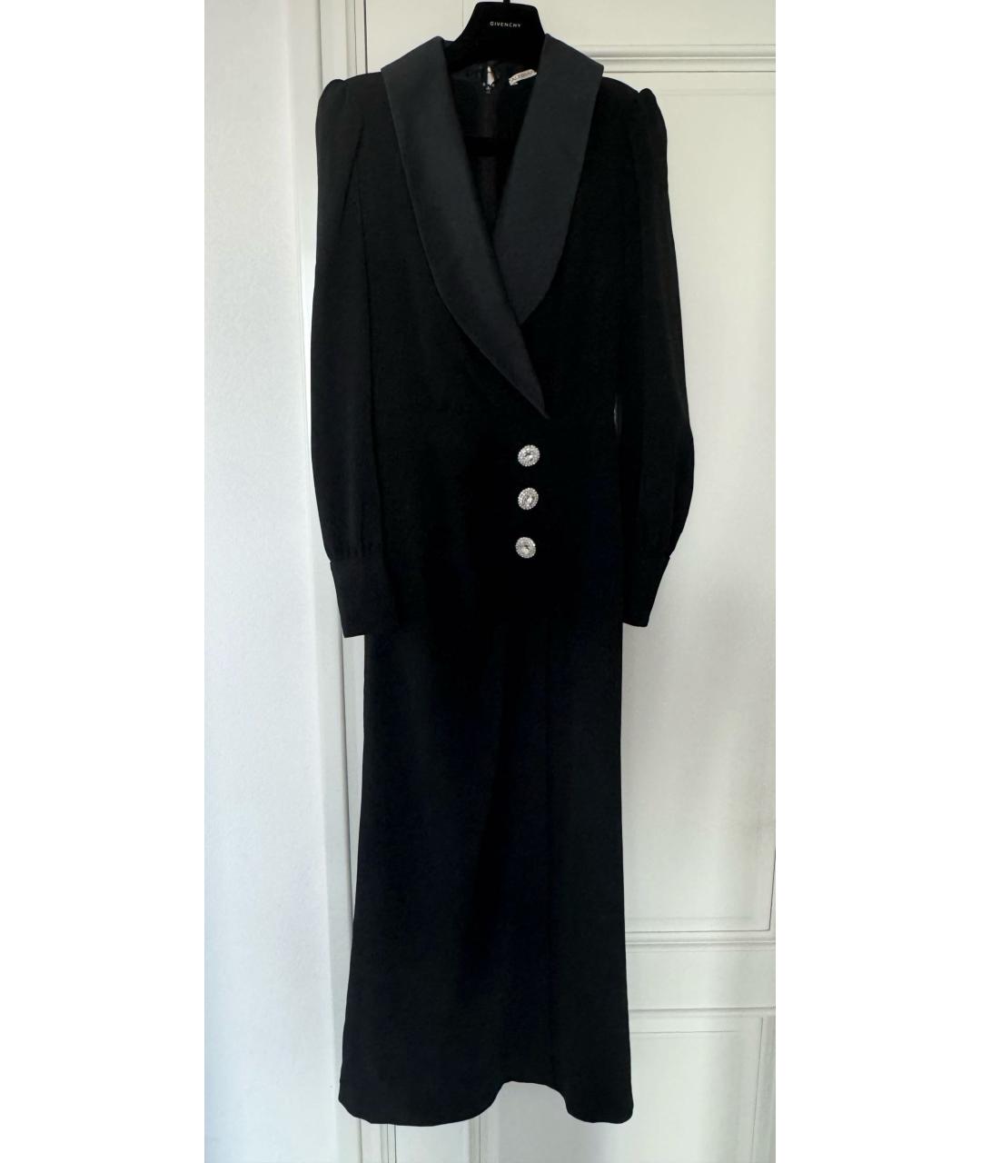 ALESSANDRA RICH Черное полиэстеровое вечернее платье, фото 4