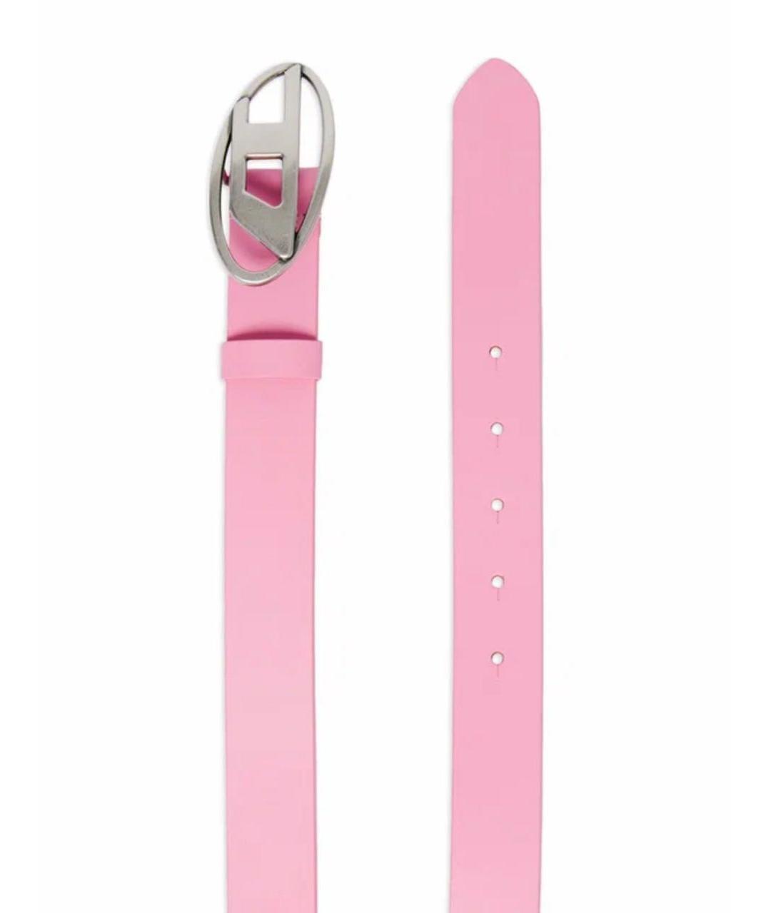 DIESEL Розовый кожаный ремень, фото 2