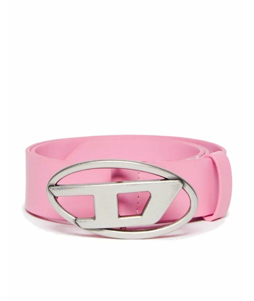DIESEL Розовый кожаный ремень, фото 1