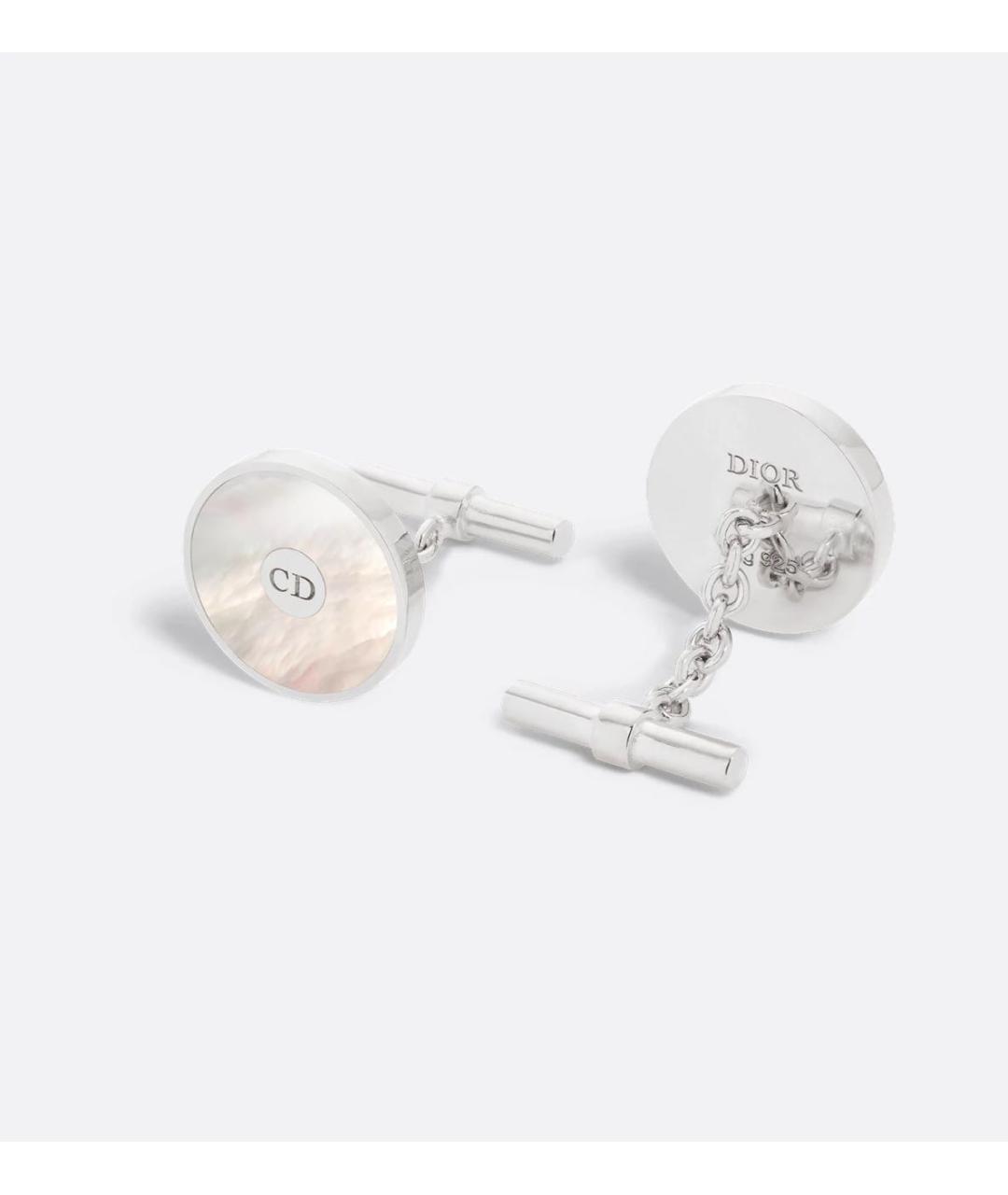 CHRISTIAN DIOR Серебряные запонки, фото 2