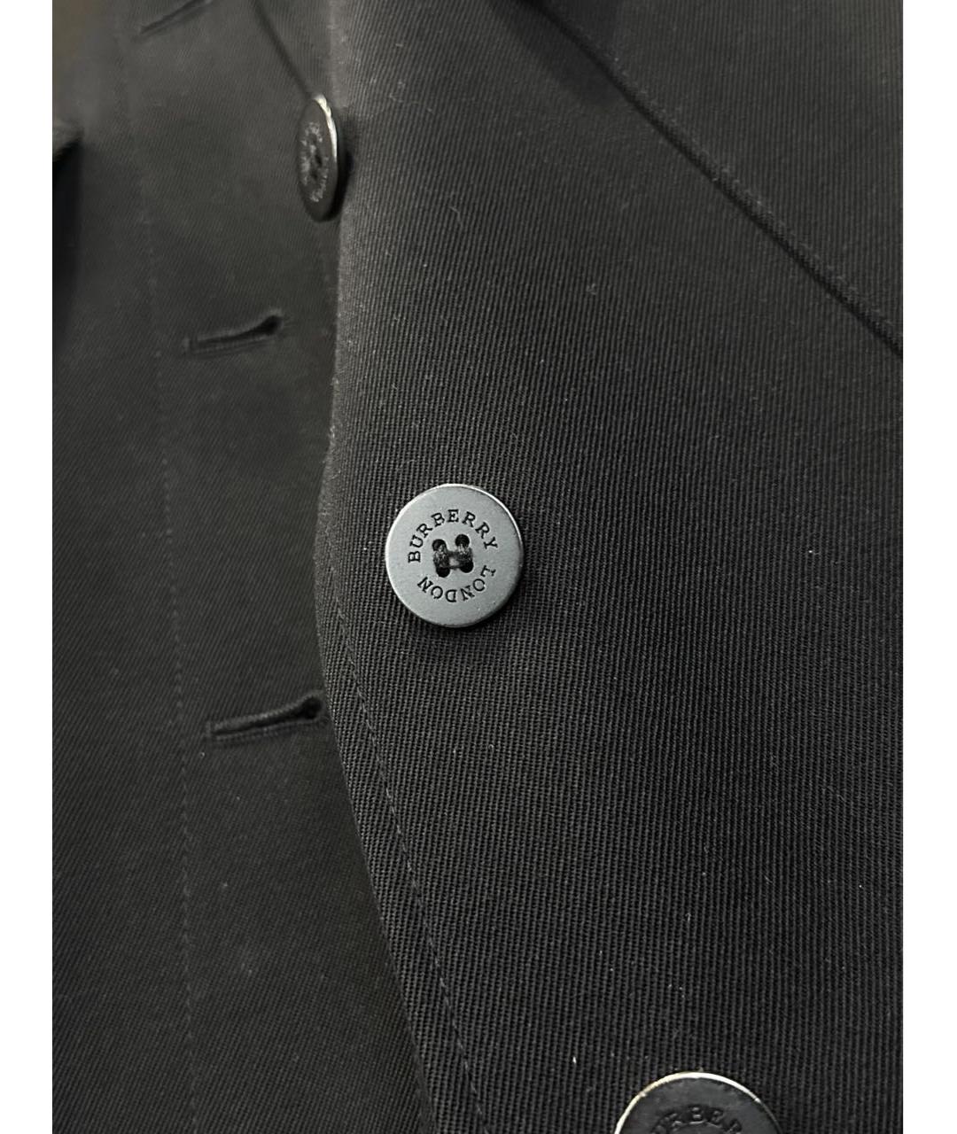 BURBERRY Черный шерстяной жакет/пиджак, фото 4