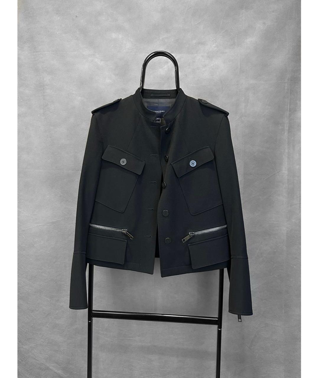 BURBERRY Черный шерстяной жакет/пиджак, фото 8