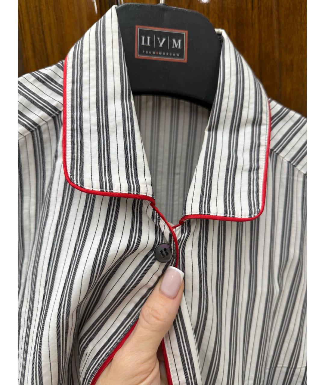 DOLCE&GABBANA Белая хлопко-эластановая рубашка, фото 2