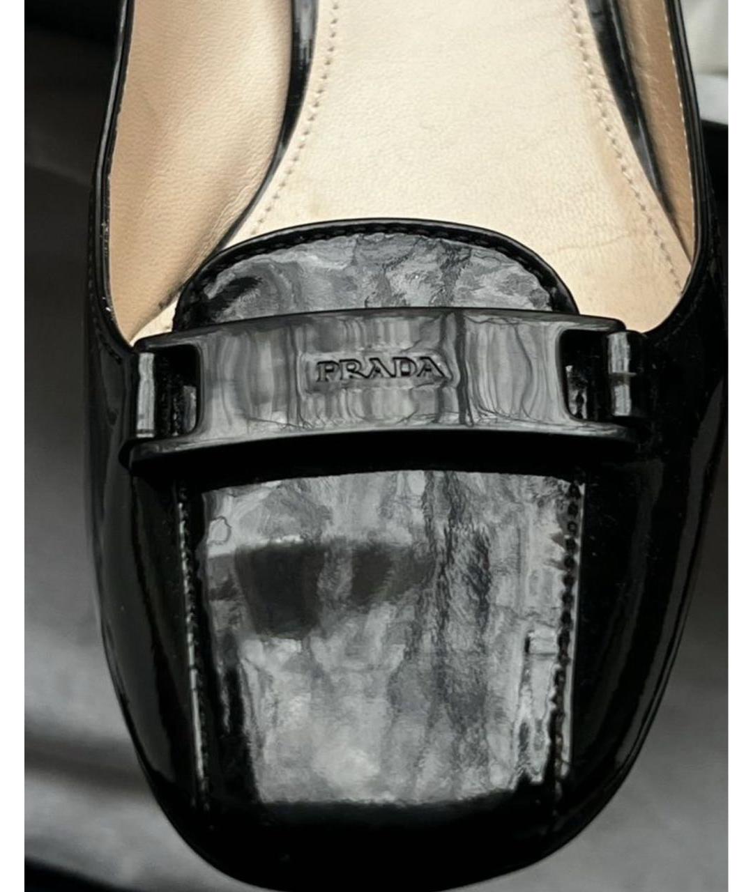 PRADA Черные туфли из лакированной кожи, фото 6